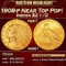1908-p Gold Indian Quarter Eagle Near Top Pop! $2 1/2 ms66+ USCG
