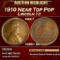 1910 Proof Lincoln Cent Near Top Pop 1c pr66+ bn SEGS