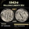1943-s Walking Liberty Half Dollar 50c Grades ms65