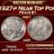 1927-p Peace Dollar Near Top Pop $1 ms65 SEGS