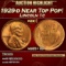 1929-d Lincoln Cent Near Top Pop! 1c ms65+ rd SEGS