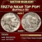 1927-d Buffalo Nickel Near Top Pop! 5c ms65+ SEGS