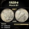 1928-s Peace Dollar $1 Grades ms62