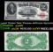 1917 $2 Large Size Legal Tender Note Thomas Jefferson Grades Select AU Signatures Speelman/White