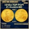 1916-s Gold St. Gaudens Double Eagle TOP POP! $20 ms66+ SEGS