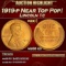 1919-p Lincoln Cent Near Top Pop! 1c ms68 rd SEGS