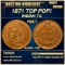 1871 Indian Cent TOP POP! 1c ms66+ RB SEGS