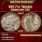 1917-d Mercury Dime Toned 10c ms65+ fsb SEGS