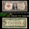 1928 $1 United States Note Ultra Rare Red Seal Grades vf+