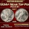 1934-p Peace Dollar Near Top Pop $1 ms66 SEGS