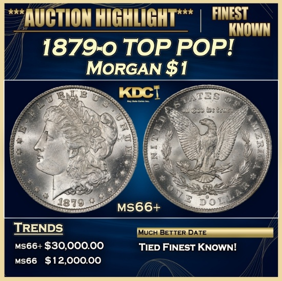 1879-o Morgan Dollar TOP POP! $1 ms66+ SEGS