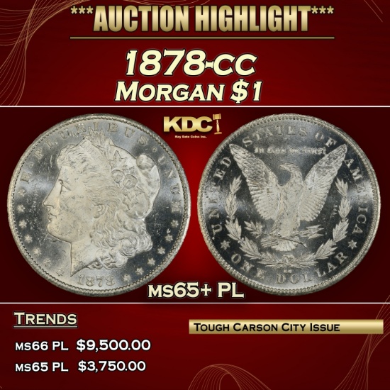 1878-cc Morgan Dollar $1 ms65+ PL SEGS