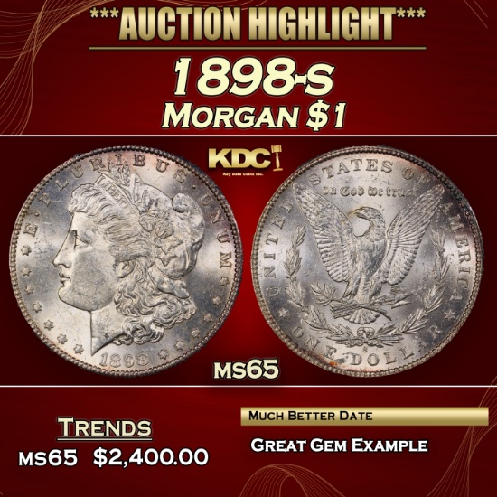 1898-s Morgan Dollar $1 ms65 SEGS