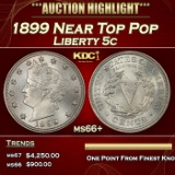 1899 Liberty Nickel Near Top Pop 5c ms66+ SEGS