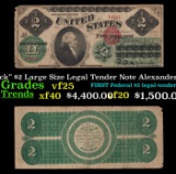 1862 $2 Large Size Legal Tender Note 