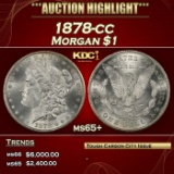 1878-cc Morgan Dollar $1 ms65+ SEGS