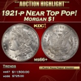 1921-p Morgan Dollar Near Top Pop! $1 ms66+ SEGS