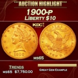 1900-p Gold Liberty Eagle $10 ms65 SEGS