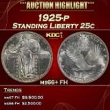 1925-p Standing Liberty Quarter 25c ms66+ FH SEGS