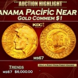 1915-s Panama Pacific Gold Commem Dollar Near Top Pop! 1 ms67 SEGS