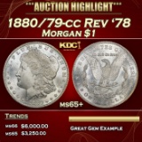 1880/79-cc Rev '78 Morgan Dollar $1 ms65+ SEGS