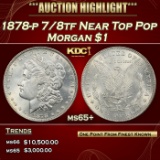 1878-p 7/8tf Morgan Dollar Near Top Pop $1 ms65+ SEGS