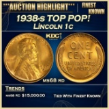 1938-s Lincoln Cent TOP POP! 1c ms68 rd SEGS