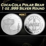 Coca-Cola Polar Bear 1 oz .999 Silver Round Round