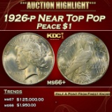 1926-p Peace Dollar Near Top Pop $1 ms66+ SEGS