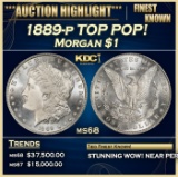 1889-p Morgan Dollar TOP POP! $1 ms68 SEGS