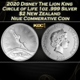 2020 Disney The Lion King Circle of Life 1oz .999 Silver $2 New Zealand Niue Commerative Coin Grades