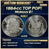 1884-cc Morgan Dollar TOP POP! $1 ms68 SEGS