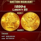 1899-s Gold Liberty Half Eagle $5 ms66+ SEGS