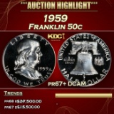 1959 Proof Franklin Half Dollar 50c pr67+ DCAM SEGS