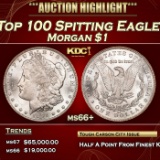 1891-cc Morgan Dollar Vam-3 Top 100 Spitting Eagle Near Top Pop $1 ms66+ SEGS
