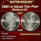 1881-s Morgan Dollar Near Top Pop $1 ms68 SEGS