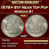 1878-p 8tf Morgan Dollar Near Top Pop $1 ms67 SEGS