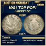 1901 Liberty Nickel TOP POP! 5c ms67+ SEGS
