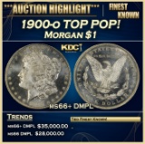 1900-o Morgan Dollar TOP POP! $1 ms66+ DMPL SEGS