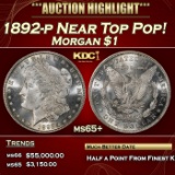 1892-p Morgan Dollar Near Top Pop! $1 ms65+ SEGS