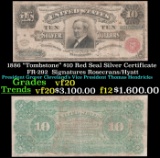 1886 $10 Red Seal Silver Certificate 