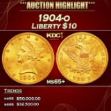 1904-o Gold Liberty Eagle $10 ms65+ SEGS