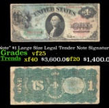 1869 $1 Large Size Legal Tender Note 