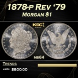 1878-p Rev '79 Morgan Dollar $1 Grades ms64