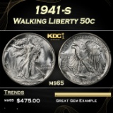 1941-s Walking Liberty Half Dollar 50c Grades ms65