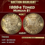 1888-s Morgan Dollar Toned $1 ms64+ SEGS