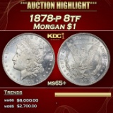 1878-p 8tf Morgan Dollar $1 ms65+ SEGS
