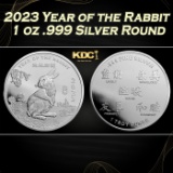 2023 Year of the Rabbit 1 oz .999 Silver Round Round
