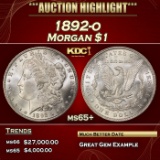 1892-o Morgan Dollar $1 ms65+ SEGS