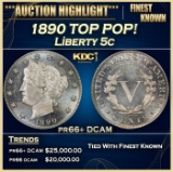1890 Proof Liberty Nickel TOP POP! 5c pr66+ DCAM SEGS
